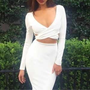 Sexy Bodycon Dress Long Sleeve